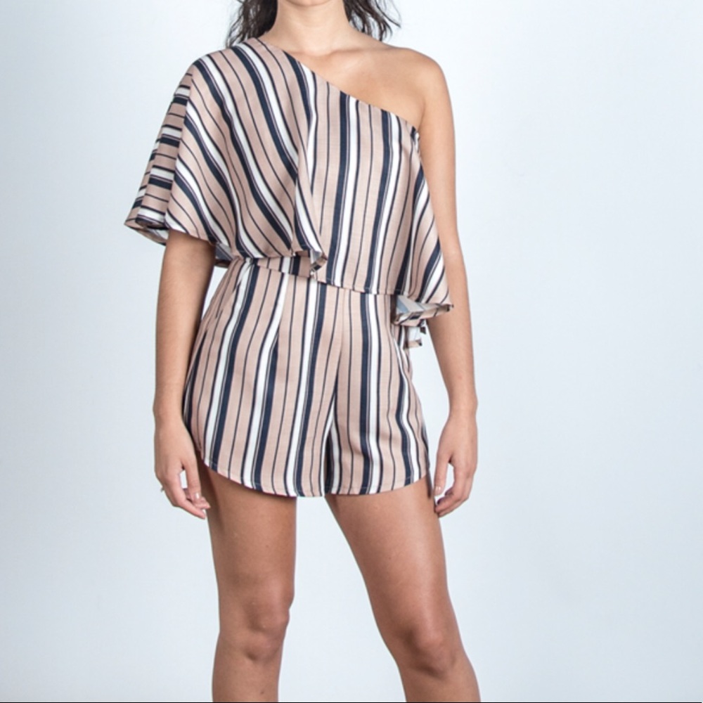 One Shoulder Romper